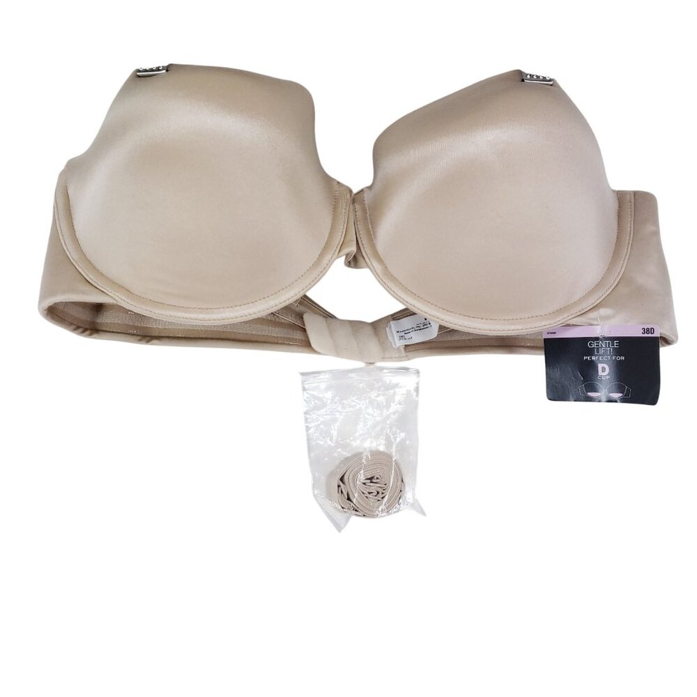 Maidenform 38D Tan Convertible Push-Up Gentle Lift Bra With Underwire